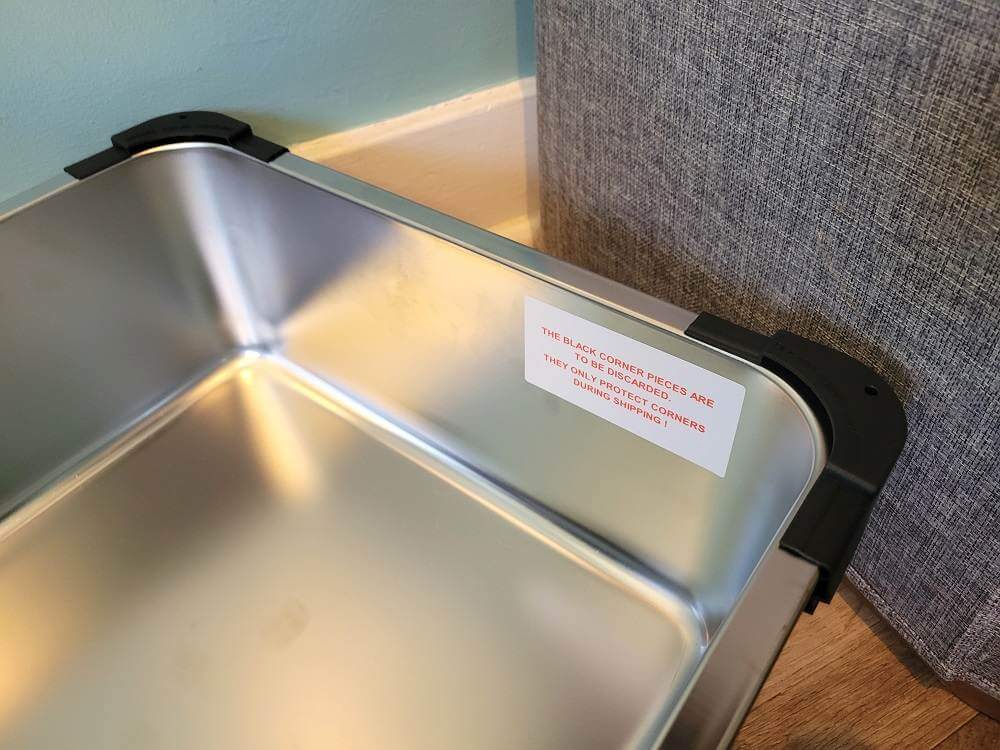 iPrimio XL-Katzentoilette aus antihaftbeschichtetem Edelstahl