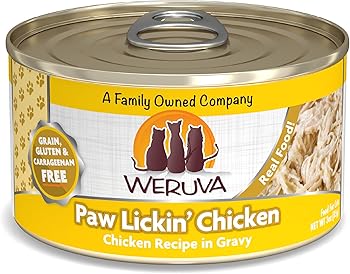 Weruva Classic Cat – Paw Lickin’ Chicken mit Hähnchenbrust in Soße