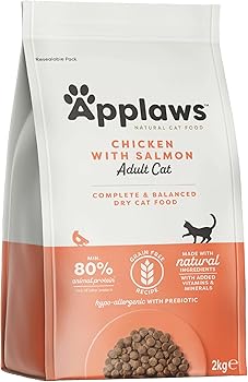 Applaws Adult Trockenfutter für Katzen – Huhn mit extra Lachs (getreidefrei)