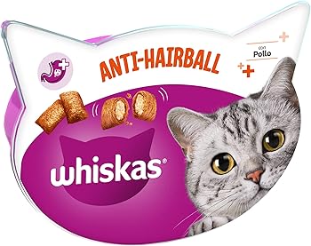 Whiskas Anti-Hairball Snack Ball – Katzensnack zur Unterstützung des Felltransports